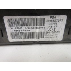 Commande Chauffage Peugeot 307 Phase 2 Cabriolet